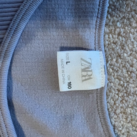 Zara purple crop top fits womens small - Picture 3 of 3